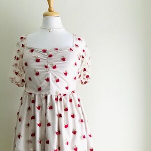 Boutique Sweet Floral Midi Dress